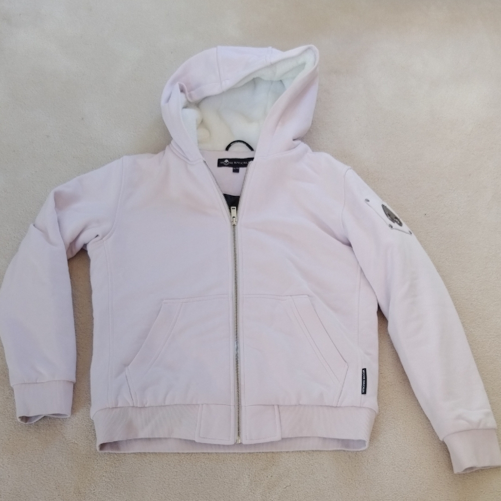 Moose Knuckles Light Pink Kids Hoodie